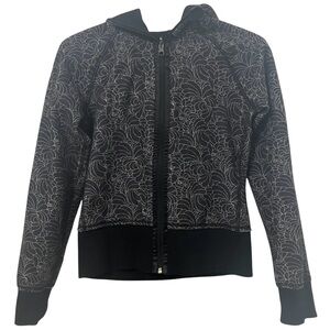 LULULEMON Reversible Scuba Zip Up Hoodie with Sherpa Logo fits like Size 4